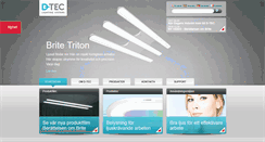 Desktop Screenshot of d-tec.se
